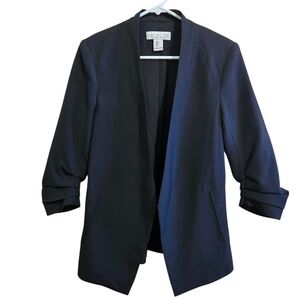 Rachel Zoe Women's Black  Blazer Career Wear 3/4 Sleeve